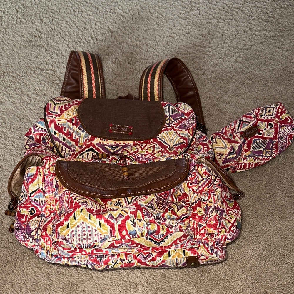 Sakroots Multicolor Patterned Backpack - image 1